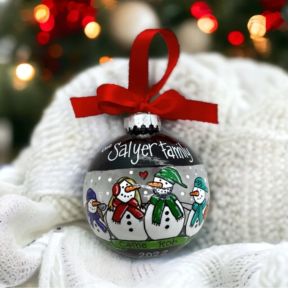 Snow Much Fun: Custom Family Ornament – Personalized Snow Family Keepsake!